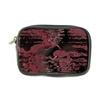 Red Black Abstract Art Coin Purse
