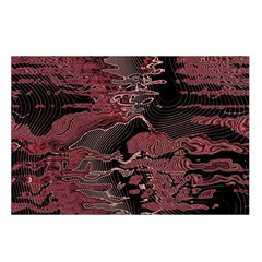 Red Black Abstract Art Waist Pouch (Small) from ArtsNow.com Loop