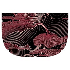 Red Black Abstract Art Makeup Case (Large) from ArtsNow.com Side Right