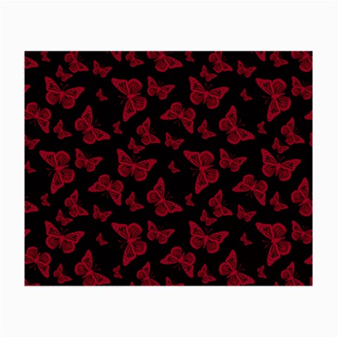 Red and Black Butterflies Small Glasses Cloth from ArtsNow.com Front