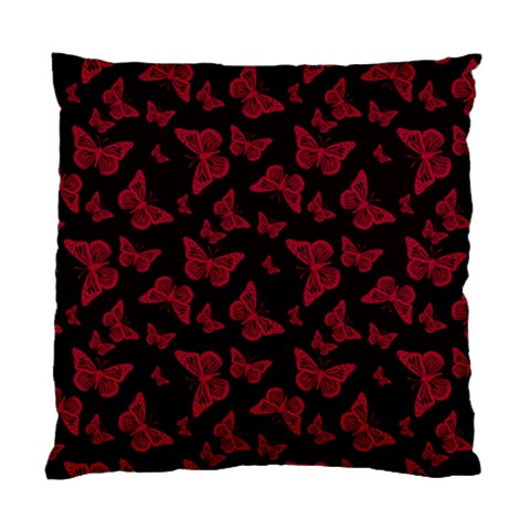 Red and Black Butterflies Standard Cushion Case (One Side) from ArtsNow.com Front