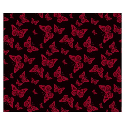 Red and Black Butterflies Medium Tote Bag from ArtsNow.com Front