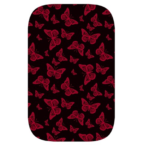 Red and Black Butterflies Waist Pouch (Large) from ArtsNow.com Front