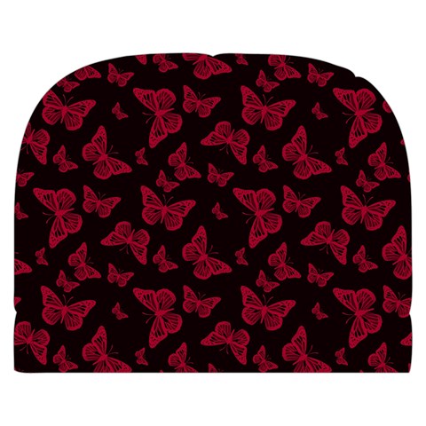 Red and Black Butterflies Makeup Case (Small) from ArtsNow.com Front