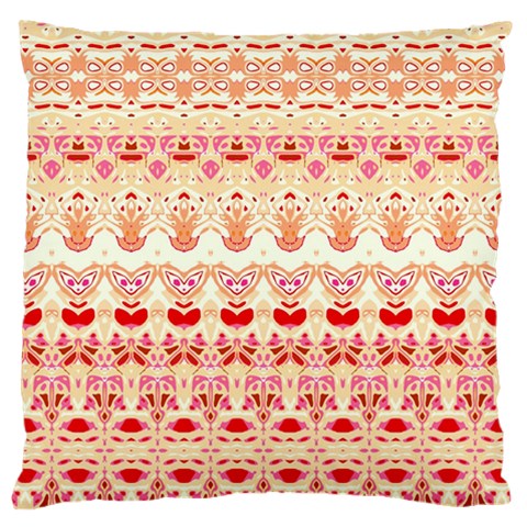 Boho Red Gold Large Cushion Case (One Side) from ArtsNow.com Front