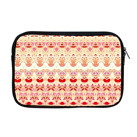 Boho Red Gold Apple MacBook Pro 17  Zipper Case from ArtsNow.com Front