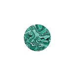 Biscay Green Swirls 1  Mini Magnets