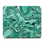 Biscay Green Swirls Large Mousepads