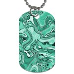 Biscay Green Swirls Dog Tag (Two Sides)