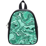 Biscay Green Swirls School Bag (Small)