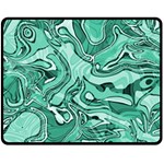 Biscay Green Swirls Fleece Blanket (Medium) 