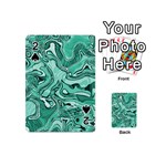 Biscay Green Swirls Playing Cards 54 Designs (Mini)