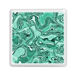 Biscay Green Swirls Memory Card Reader (Square)