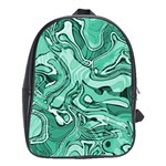 Biscay Green Swirls School Bag (XL)
