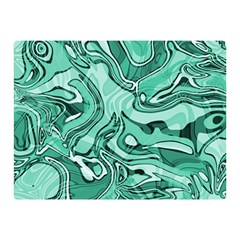 Biscay Green Swirls Double Sided Flano Blanket (Mini)  from ArtsNow.com 35 x27  Blanket Back