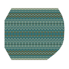 Boho Teal Green Stripes Belt Pouch Bag (Large) from ArtsNow.com Tape