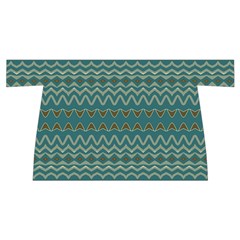 Boho Teal Green Stripes Wristlet Pouch Bag (Small) from ArtsNow.com Back