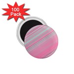 Turquoise and Pink Striped 1.75  Magnets (100 pack) 