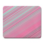 Turquoise and Pink Striped Large Mousepads