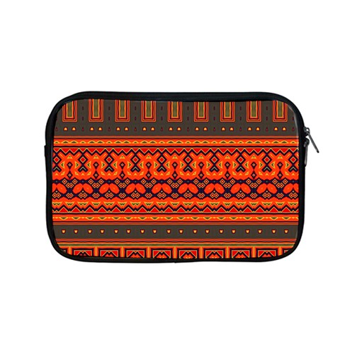 Boho Aztec Rust Orange Color Stripes Apple MacBook Pro 13  Zipper Case from ArtsNow.com Front