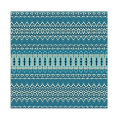 Boho Blue Teal Striped Duvet Cover Double Side (Full/ Double Size) from ArtsNow.com Front