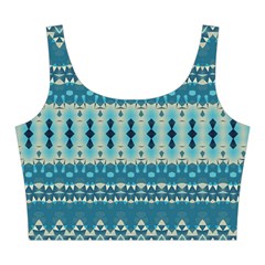 Boho Blue Teal Striped Midi Sleeveless Dress from ArtsNow.com Top Front
