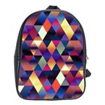 Colorful Geometric  School Bag (Large)