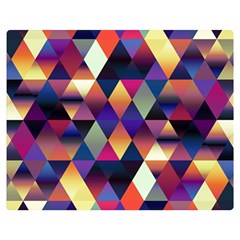 Colorful Geometric  Double Sided Flano Blanket (Medium)  from ArtsNow.com 60 x50  Blanket Back