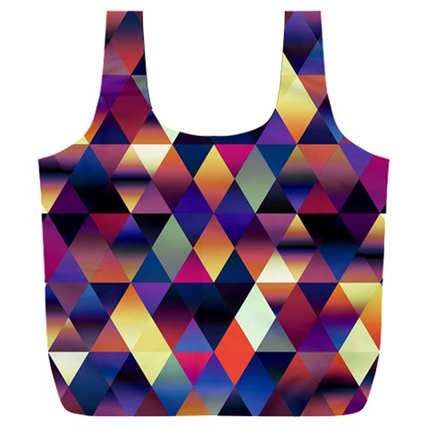 Colorful Geometric  Full Print Recycle Bag (XXXL) from ArtsNow.com Front