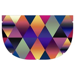 Colorful Geometric  Makeup Case (Medium) from ArtsNow.com Side Right
