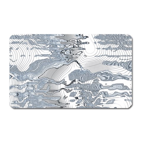 Faded Blue Grunge Magnet (Rectangular) from ArtsNow.com Front