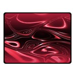 Crimson Red Black Swirl Double Sided Fleece Blanket (Small) 