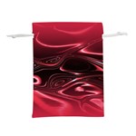 Crimson Red Black Swirl Lightweight Drawstring Pouch (S)