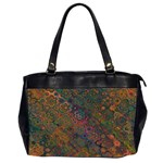 Boho Floral Pattern Oversize Office Handbag (2 Sides)