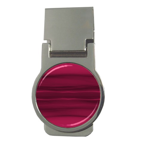 Dark Rose Pink Ombre  Money Clips (Round)  from ArtsNow.com Front