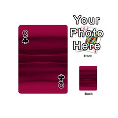 Queen Dark Rose Pink Ombre  Playing Cards 54 Designs (Mini) from ArtsNow.com Front - ClubQ