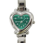 Biscay Green Ombre Heart Italian Charm Watch