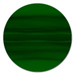 Emerald Green Ombre Magnet 5  (Round)