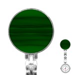 Emerald Green Ombre Stainless Steel Nurses Watch