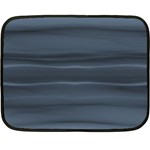 Faded Denim Blue Grey Ombre Fleece Blanket (Mini)