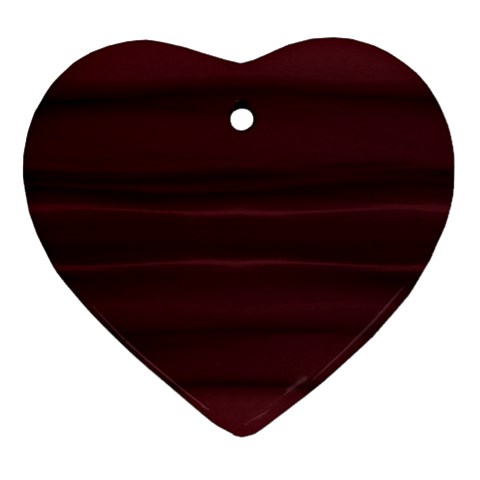 Burgundy Wine Ombre Ornament (Heart) from ArtsNow.com Front