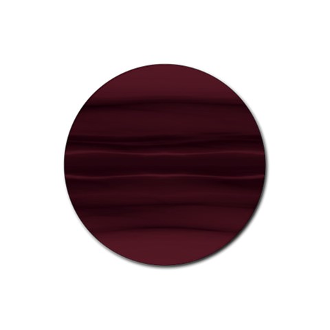 Burgundy Wine Ombre Rubber Round Coaster (4 pack)  from ArtsNow.com Front