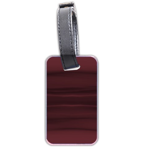 Burgundy Wine Ombre Luggage Tag (two sides) from ArtsNow.com Front