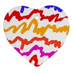 Multicolored Scribble Abstract Pattern Ornament (Heart)
