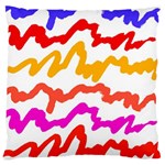 Multicolored Scribble Abstract Pattern Large Cushion Case (Two Sides)