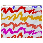 Multicolored Scribble Abstract Pattern Cosmetic Bag (XXXL)