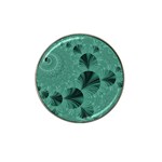 Biscay Green Black Spirals Hat Clip Ball Marker (10 pack)