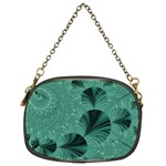 Biscay Green Black Spirals Chain Purse (One Side)