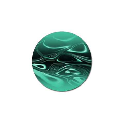 Biscay Green Black Swirls Golf Ball Marker (10 pack) from ArtsNow.com Front