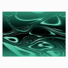 Biscay Green Black Swirls Large Glasses Cloth (2 Sides) from ArtsNow.com Back